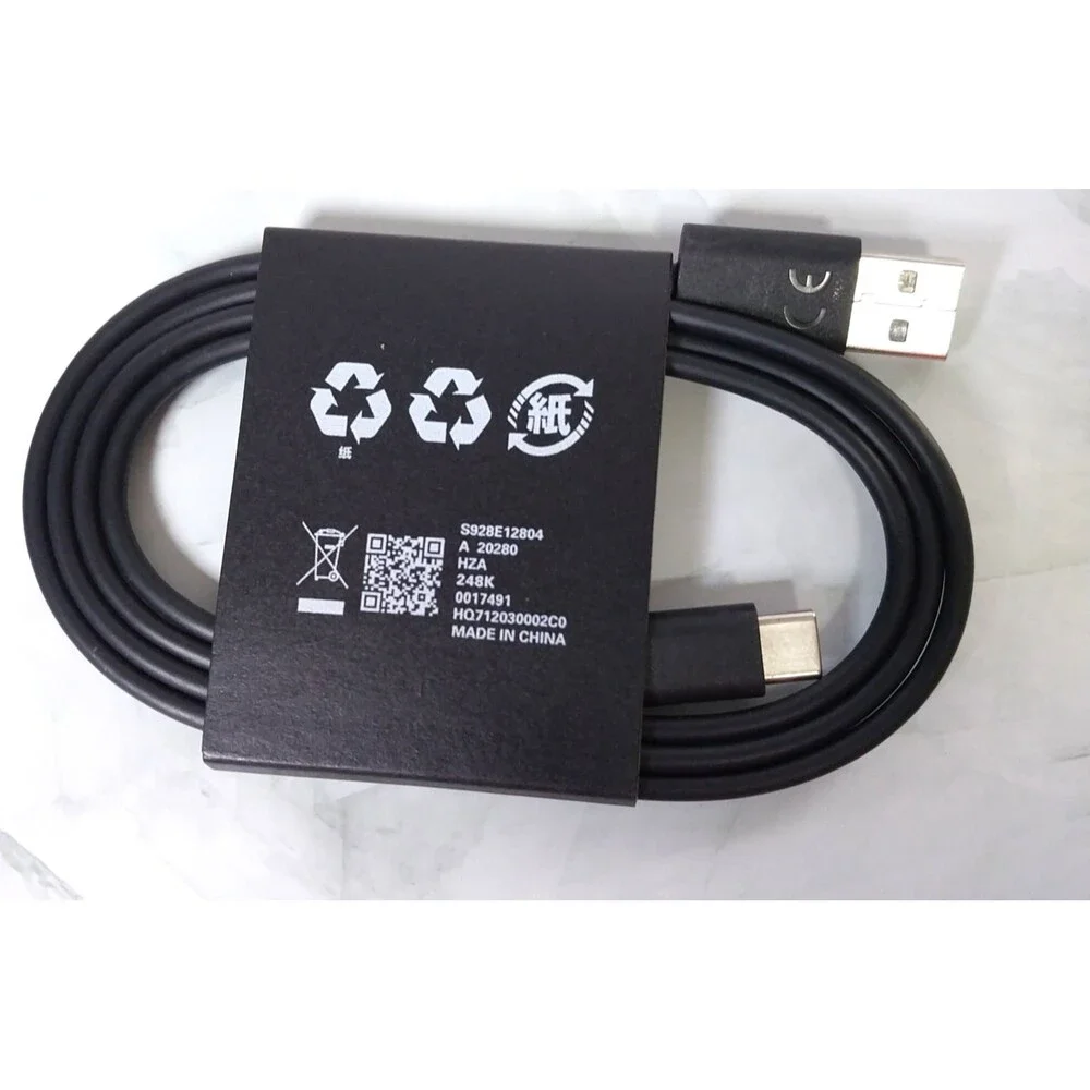 Motorola OEM USB-A to USB-C Charging Data Cable 3ft Black S928E12804 New